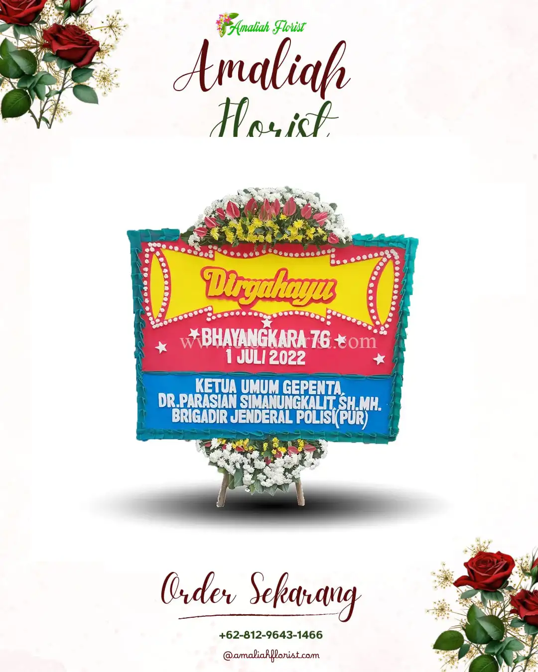 Papan Bunga HUT Ulang Tahun Manggeng